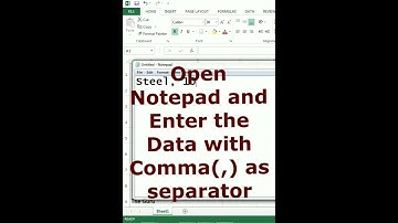 Importing Text file Data Into Ms Excel with Comma Delimiter (Separator) - Learn in a Minute