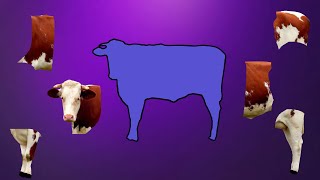 Cute Animals Beautiful Cow Puzzle