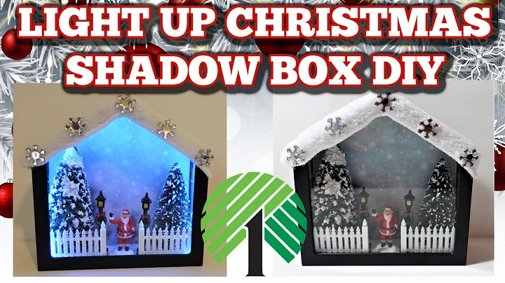 LIGHT UP CHRISTMAS SHADOW BOX DIY