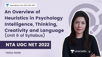 An Overview of Heuristics in Psychology | (Unit 6 of Syllabus) | Hafsa Malik | NTA UGC NET