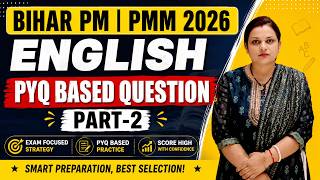 Bihar Paramedical 2026 English PYQ Based Questions PM/PMM   Full Practice + Explanation | Part-02