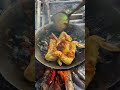Jungle Cooking: Spicy Chicken Wings & Pumpkin Stew 🍗🎃 #Shorts