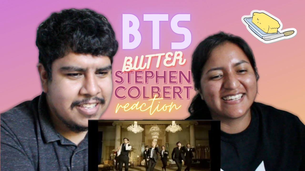 Couple reacts to BTS Butter with Stephen Colbert + Hand Gestures Clip