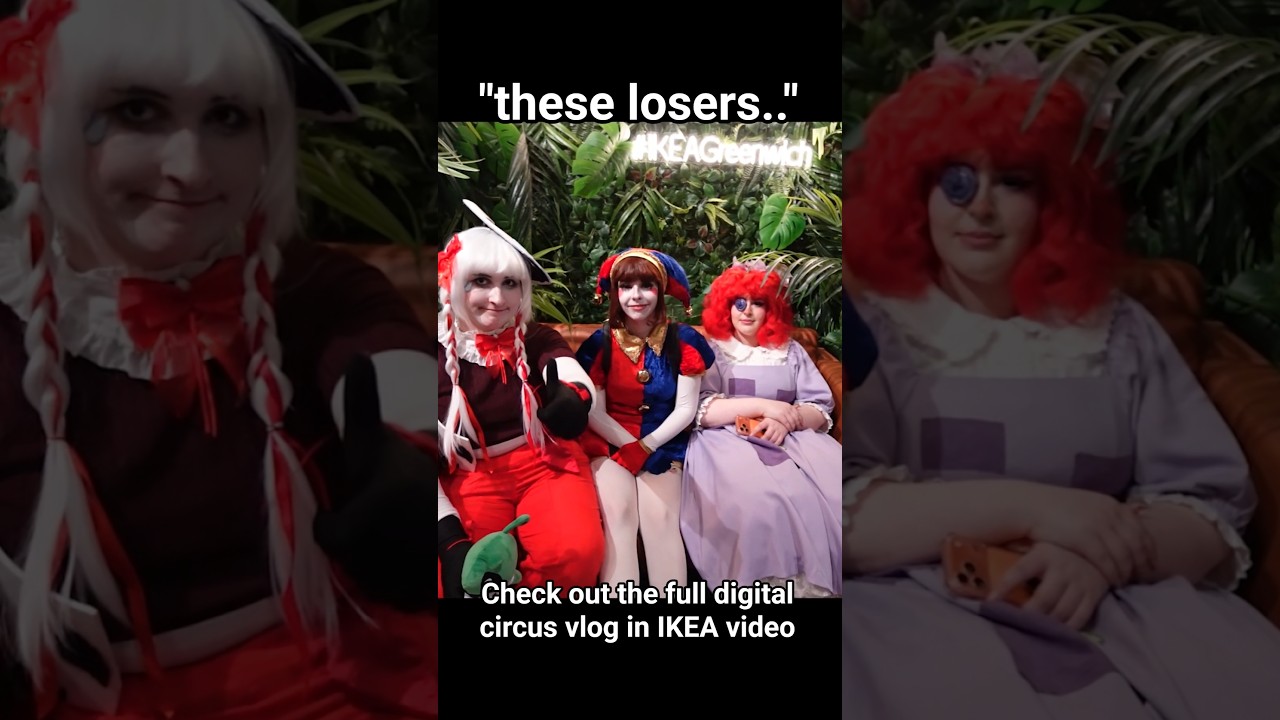 Clowns in IKEA ... #cosplay #amazingdigitalcircus #tadc #digitalcircus #pomni #ragatha #gangle