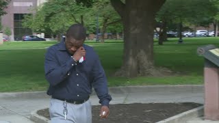 Former post office supervisor breaks into tears as he is sentenced to prison for stealing checks