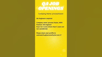 QA JOB OPENING FOR AUTOMATION TESTING #automation #selenium #manualtesting #qa #viral #yt #ytshorts