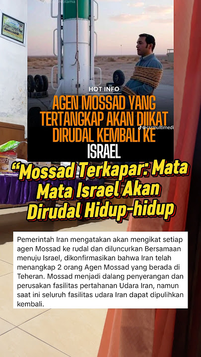 “Balas Dendam Dimulai: Agen Zionis Jadi Tumbal Rudal” #israel #iran