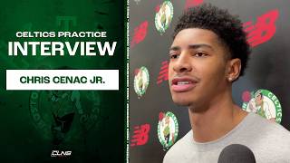 Chris Cenac Worked out with Hakeem Olajuwon this Summer | Celtics Practice Interview