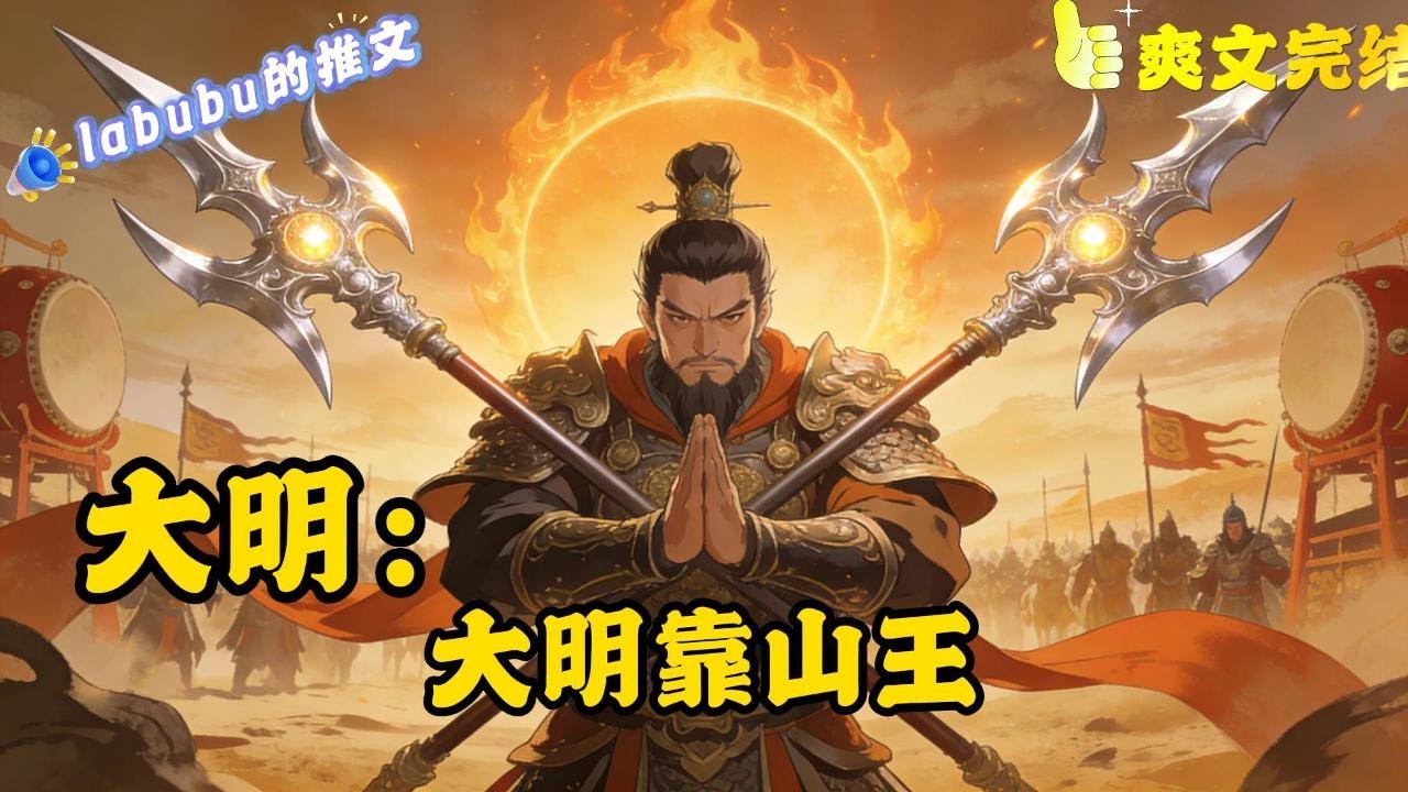 完结《大明靠山王 2》双戟高悬耀日光， 银钩耀目映寒霜。 锋芒所指披荆斩， 威震四方镇边疆。 昔日英雄持此器， 驰骋沙场敌莫当。 今朝仍见双戟在， 犹闻战鼓响云霄。#爽文#历史#脑洞
