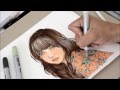 Tutorial - How to color with copics: coloring with elegant minimal palettes