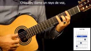 Cómo tocar el tango "Chiquilín de Bachín" en guitarra / How to play "Chiquilín de Bachín" on guitar chords