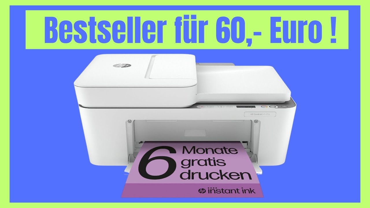 Bestseller für 60 Euro! Gut oder schlecht ? HP 4120e Drucker Test &  Bedienung+App! - YouTube