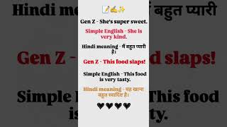 Day 4/15 Gen Z to simple English 📝✍️✨