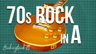 70s Rock Guitar Backing Track in A