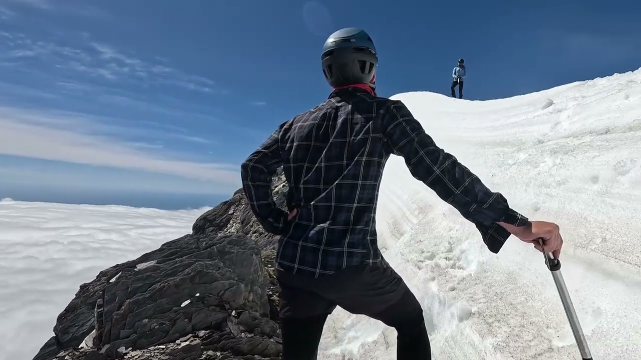 Almer Hut to Castle Rocks Hut via the Franz Josef neve and Centennial Hut.