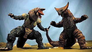 Mega Monster Battle #5: Gomora vs Golza | Ultraman Kaiju Stop Motion | LJPL Animation screenshot 3