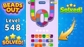 [NEW UPDATE] Beads Out - Level 548 Walkthrough 🧩 | Solution & Gameplay (Voodoo) 🔴