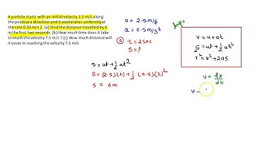 EXAMPLE 3.5 |CHAPTER 3 | HC VERMA | REST AND MOTION KINEMATICS | EQUATION OF MOTION| CONCEPT