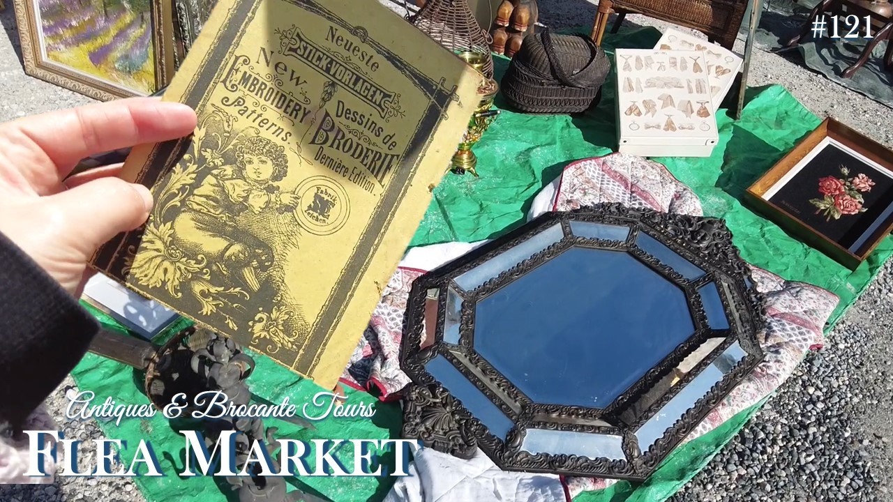 My Favourite Flea Market | Antique Embroidery Pattern Finds #121