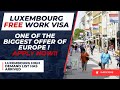 Breaking News!  Jobs in Luxembourg 2023 | Luxembourg Work Visa | High Salary | Let's Move Abroad