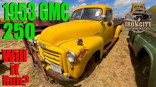 1953 GMC 250 Long Bed- Will it Run?? Fresh Farm truck FIX or FLOP.