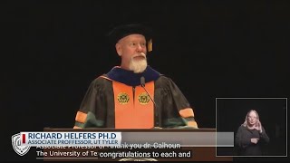 UT Tyler professor speaks at 2023 commencement