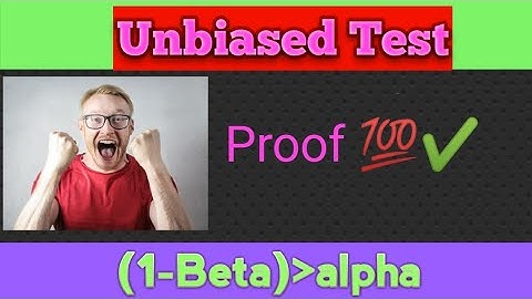 Unbiased Test | Statistical inference | BCR | Statistics Sense