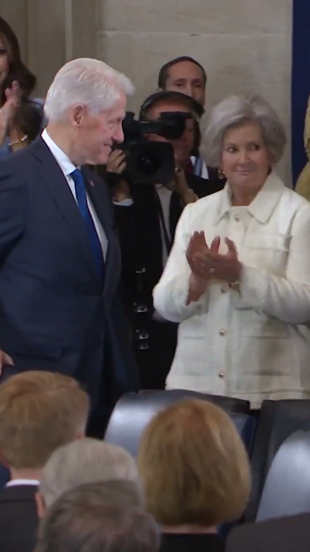 Former presidents arrive at Donald Trump's inauguration