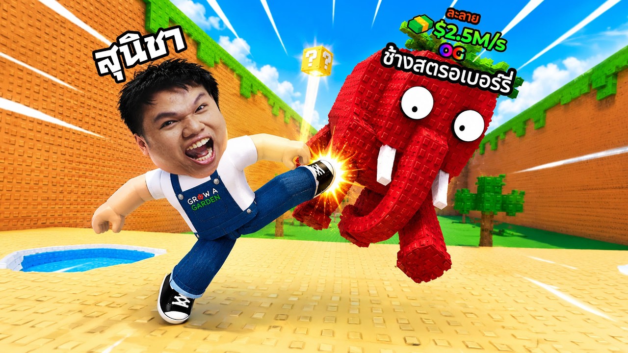 ช่วยด้วยยย ลุงเหม็นติดแมพนี้ | Roblox Kick Lucky Block