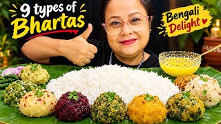 Phena bhaat and 9 types of bhartas