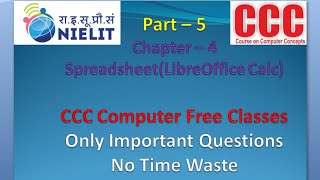 CCC Spreadsheet (LibreOffice Calc ) One Liner // Chapter -4