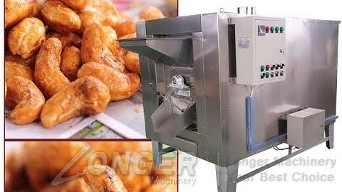 Drum Type Cashew Nut Roaster Machine Peanut Sesame Cocoa Bean Roasting Equipment