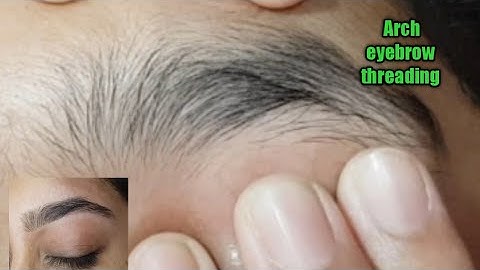 Arch eyebrow threading/perfect eyebrow threading tutorial/threading eyebrow/thick eyebrow threading