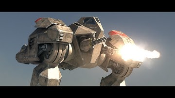 Cinema4D 3D Animation Tests - Virtual Girl, Battle Mech,