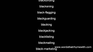words that rhyme with thing | what rhymes with thing
