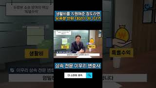 생활비를 지원해준 정도라면 유류분 반환 대상이 아니다?!