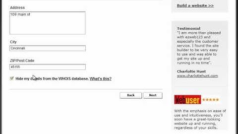 How to buy a domain name with website builder ezweb123.com