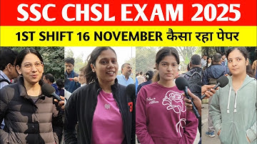 SSC CHSL 16 november 1st shift analysis | ssc chsl review 1st shift | ssc chsl 2025 analysis today 