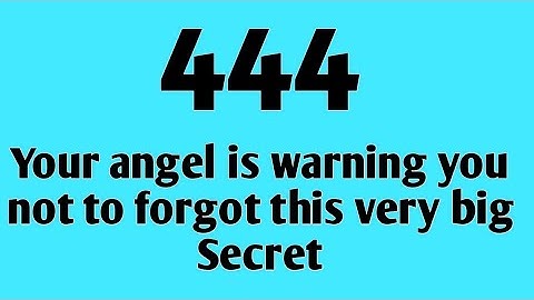 444🌈Your angel is warning you not to forgot this very big Secret