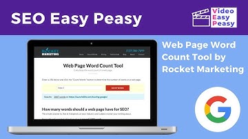 Web Page Word Count Tool for Your Blogs