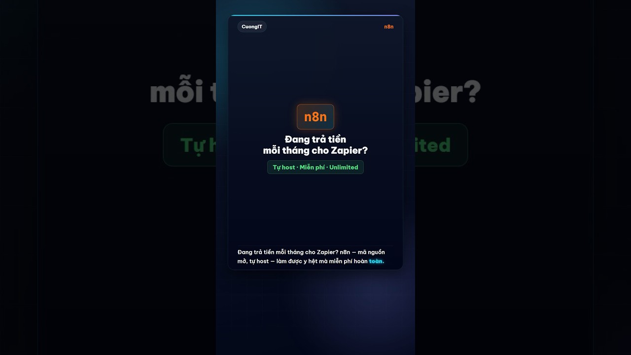 n8n - AI Automation #n8n #cuongit #devops # aiautomation