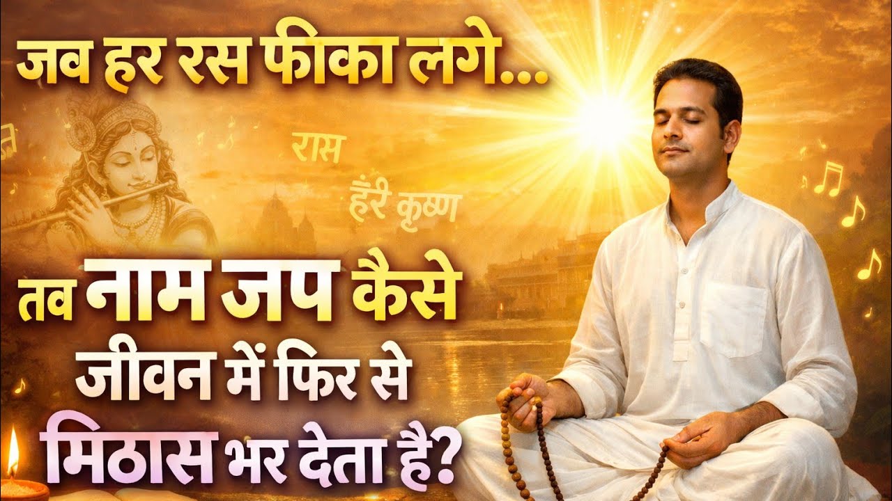 “जब हर रस फीका लगे… तब नाम जप कैसे जीवन में फिर से मिठास भर देता है?”