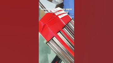 Automatic hamburger paper box forming machine