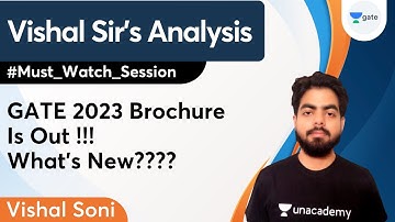 GATE 2023 Brochure Is Out !!! What