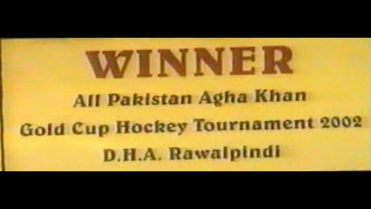 All-Pakistan Aga Khan Gold Cup hockey tournament 2002 Sports History Pakistan