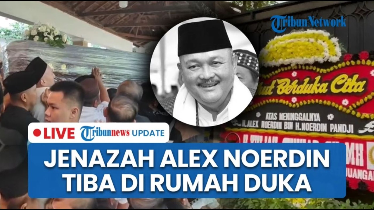 🔴LIVE: Jenazah Eks Gubernur Sumsel Alex Noerdin Tiba di Palembang, Pelayat Penuhi Rumah Duka