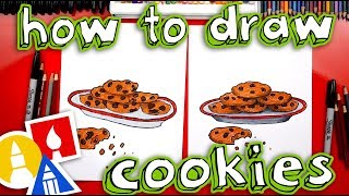 How To Draw A Plate Of Cookies For Santa