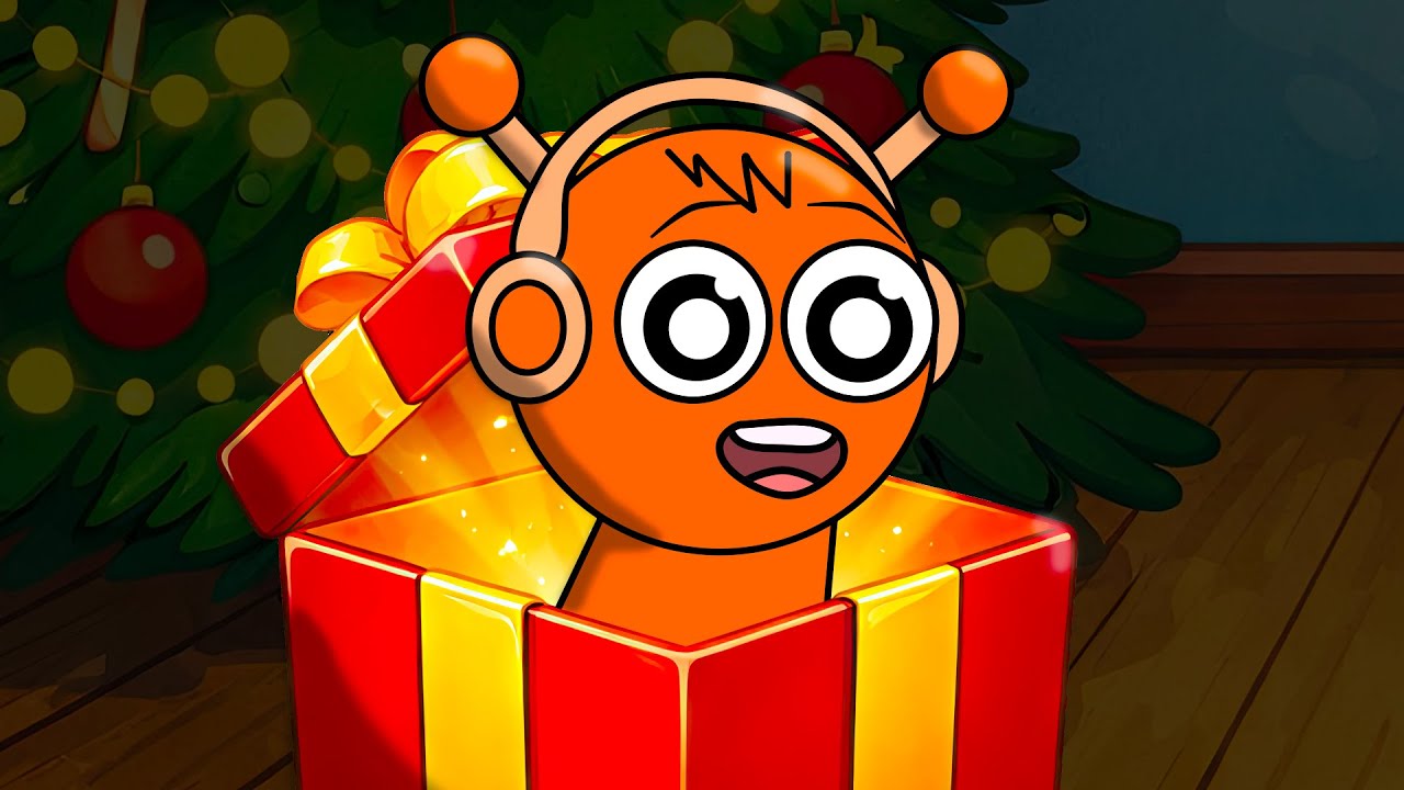 Грей и Орен на Рождество?! 🎅❄️ Праздничный хаос Sprunki | Incredibox Animation