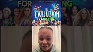 Ivy Nile on WWE Bringing Back All Women PLE Evolution #wwe #womenswrestling #ivynile