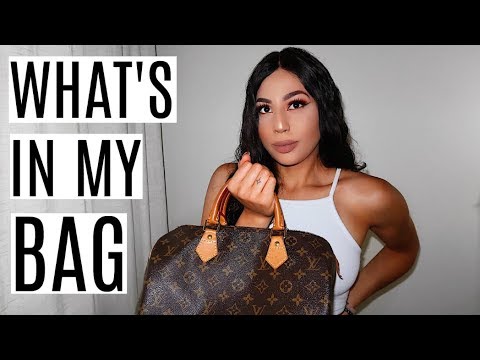 WHAT'S IN MY BAG?!LOUIS VUITTON SPEEDY B 30 